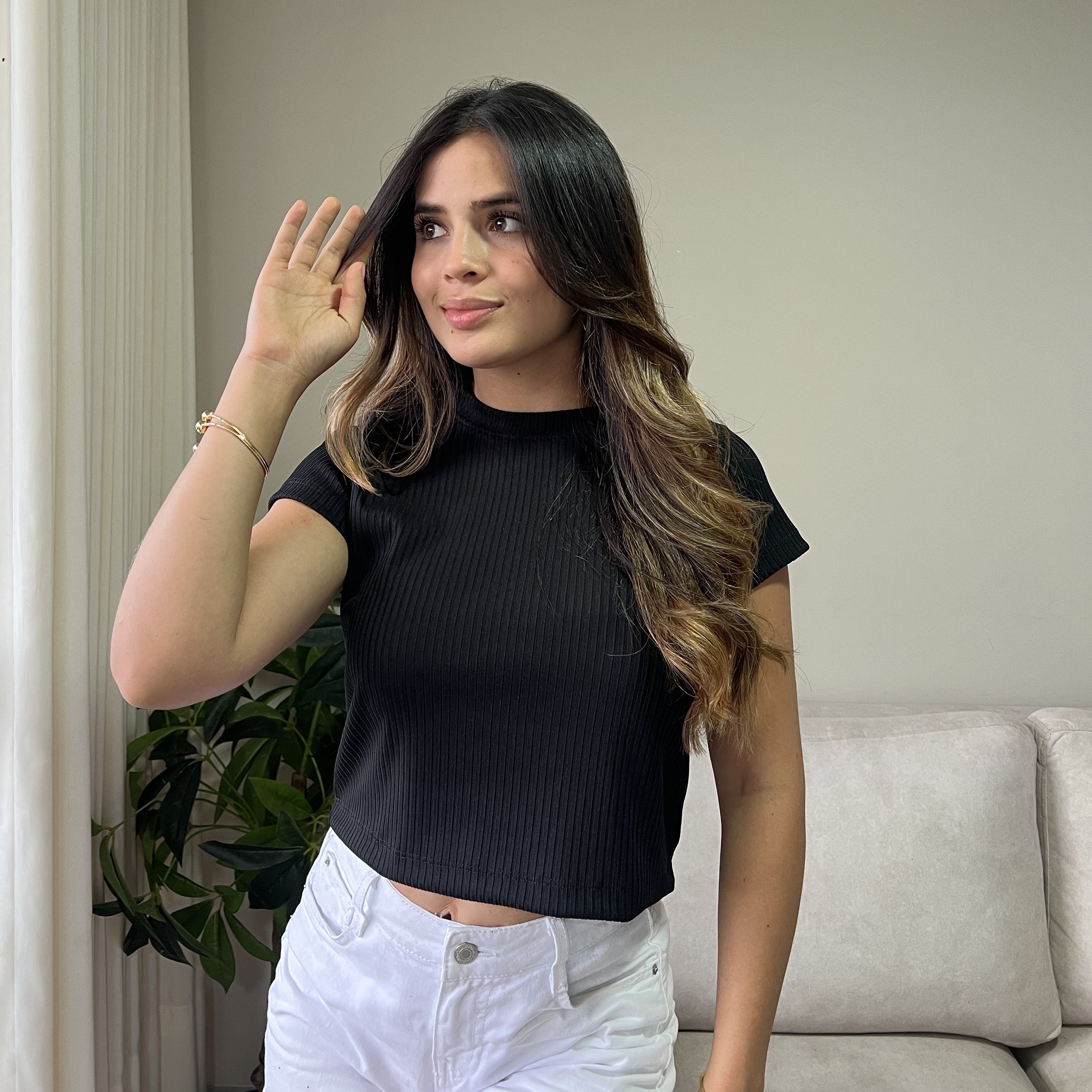 BLUSA TELA ACANALADA 2731